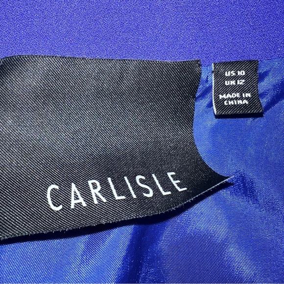 Carlisle Bluish Purple Sequin Evening Blazer Jacket - Picture 7 of 15